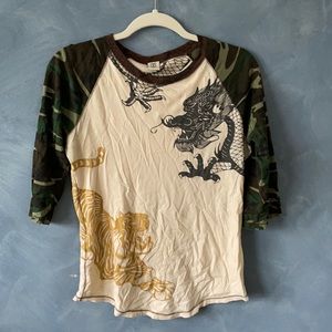 Iucky brand 3/4 sleeve shirt